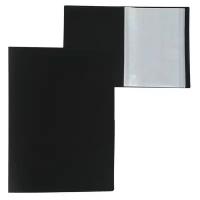 Calligrata Папка на 40 файлов А4, пластик 500 мкм, черный