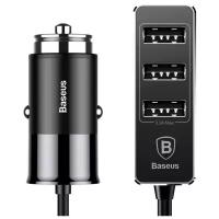 Автомобильная зарядка Baseus Enjoy Together 4 USB CCTON-01 черный