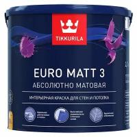 Краска водно-дисперсионная Tikkurila Euro Matt 3