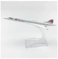 Металлическая модель самолета Concorde British Airways