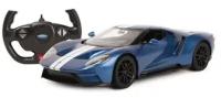 Машина р/у 1:14 Ford GT 2,4G, цвет синий, фары светятся, двери открываются в ручную, 32.8х15.5х7.8