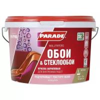 Краска акриловая Parade Classic W110 Обои & Стеклообои матовая белый 2.5 л 2.5 кг