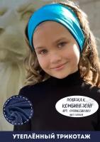 Повязка Olivi Classic для девочек, размер L, голубой