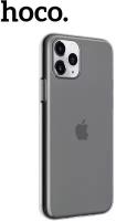 Чехол-накладка HOCO Creative Case iPhone 11 Pro Max силиконовая, черный-прозрачный
