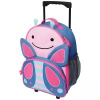 Чемодан SKIP HOP, ручная кладь, 30х41х14 см, 17 л, 1.1 кг, голубой, розовый