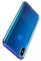 Чехол для iPhone X/XS Baseus Colorful Airbag Protection - Синий (WIAPIPH58-XC03)