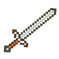 Серебряный меч из дерева Minecraft