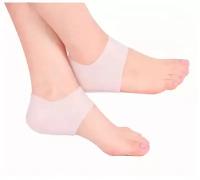 Гелевая подушка под пятку/ Протектор для пяток/ Силиконовые носки для заживления трещин на пятке