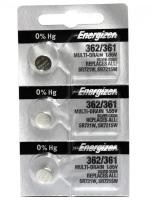 Energizer Батарейка Energizer Silver Oxide 362/361 1,55V E301537900, 10 шт