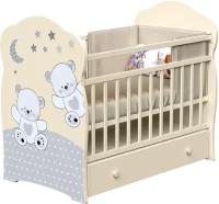 Детская кровать ВДК Funny bears маятник, ящик, слоновая кость