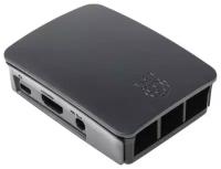 Корпус для микрокомпьютера Raspberry Pi 3 Model B Official Case BULK для Raspberry Pi 3 Model B/B+, черный, 96 см