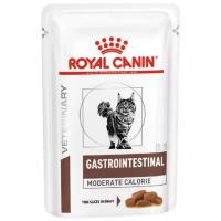 Влажный корм для кошек Royal Canin Gastro Intestinal Moderate Calorie при проблемах с ЖКТ (кусочки в желе)