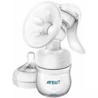 Молокоотсос Philips Avent ручной серии Natural с бутылочкой