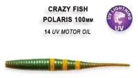 Силиконовые приманки Crazy Fish Polaris 4" 38-100-14-6, Кальмар, 6 шт