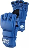 MMF-0026a Перчатки для боевого самбо Лицензия FIAS синие - Green Hill - Синий - L