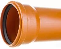 Труба для наружной канализации Gigant Д110, L=3 м, рыжая, толщина стенки 3.4 мм, класс жесткости SN 4 GSG-29