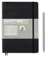 Записная книжка Leuchtturm А5 (в клетку), черная