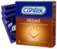 Презервативы Contex Ribbed, 3 шт