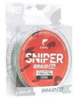 Плетеный шнур Salmo Sniper BRAID Army Green 091/016 7,7кг