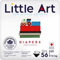 Детские трусики-подгузники Little Art, 3 размер M, 6-9 кг, 56 шт