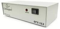 Разветвитель VGA Cablexpert GVS122, HD15F /2x15F, 1 компьютер-2 монитора, каскадируемый, серый