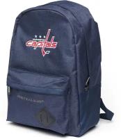 Рюкзак городской, спортивный, дорожный с логотипом Washington Capitals NHL (Вашингтон Кэпиталз НХЛ) Atributika & Club / рюкзак для подростка синий