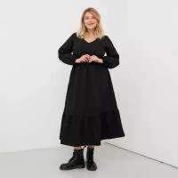 Платье женское миди Mist plus-size, р.52, черный Mist 7338204
