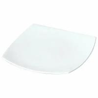 Тарелка NARUMI Square, 27 см, костяной фарфор, цвет белый