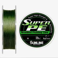 Плетеный шнур Sunline SUPER PE 150m 10lb темно-зеленый #1 4,3кг