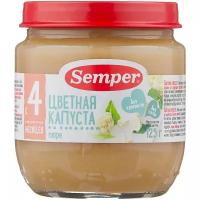 Пюре Semper Цветная капуста (с 4 месяцев), 80 г