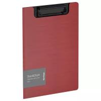 Berlingo Папка-планшет с зажимом Steel&Style A5+, пластик, красный