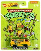 Машинка Hot Wheels PREMIUM Тематическая премиальная TURTLES 66 DODGE A100 DLB45/HCN86