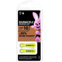 Батарейка Duracell ZA10-6BL для слухового аппарата 6 шт