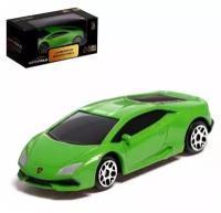 Машина металлическая LAMBORGHINI HURACAN LP610-4, 1к64, цвет зеленый