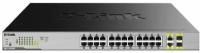 Коммутатор D-Link DGS-1008MP/B Unmanaged Switch 8x1000Base-T PoE, PoE Budget 125W, metal case