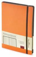 Ежедневник недатированный Bruno Visconti Megapolis Soft искусственная кожа А5 136 листов оранжевый (черный обрез, 144х212 мм)