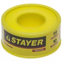 STAYER 0,075 мм х 19 мм х10 м, 0,40 г/см3, Фумлента (12360-19-040)