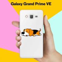 Силиконовый чехол на Samsung Galaxy Grand Prime VE Спящий бигль / для Самсунг Галакси Гранд Прайм ВЕ Дуос