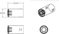 A0701006 ARNEZI Насадка на глушитель 63х120 мм ARNEZI A0701006