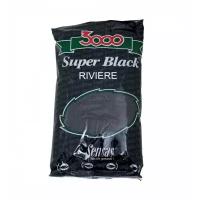 Прикормка Sensas 3000 Super BLACK Riviere 1кг