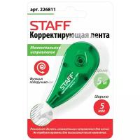 STAFF Корректирующая лента 226811 5 мм х 5 м, белый/зеленый