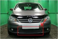 Защитная сетка радиатора черная Volkswagen Golf Plus (2005-2009) / съемная решетка на бампер Фольксваген Гольф Плюс