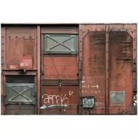 Фотообои бумага на флизелиновой основе Komar Wagon 3.68х2.48м 4 шт., коричневый