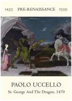 Постер / Плакат / Картина Паоло Уччелло - Святой Георгий с драконом 40х50 см в раме