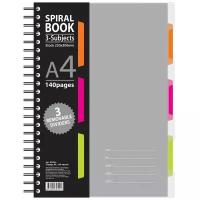 Attache SELECTION бизнес-тетрадь Spiral Book A4, 73733, отсутствует, клетка, 140 л., 1 шт., серый