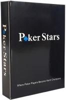Карты для покера "Poker Stars" 100% пластик, синие