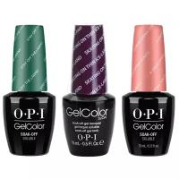 Гель-лак OPI GELCOLOR, Комплект 3 цвета. (1. Stay Off The Lawn 2. Skating On Thin Ice-Land 3. A Great Opera-Tunity) Объем 15 мл