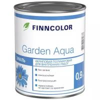 Эмаль акриловая (АК) FINNCOLOR Garden aqua, А, полуматовая, белый, 0.9 кг, 0.9 л