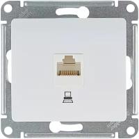 Systeme Electric GLOSSA розетка RJ45 Компьютер CAT5 белая механизм GSL000181K