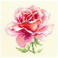 Чудесная Игла Набор для вышивания 150, розовая роза, 11 х 11 см